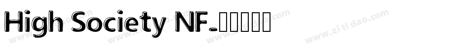 High Society NF字体转换